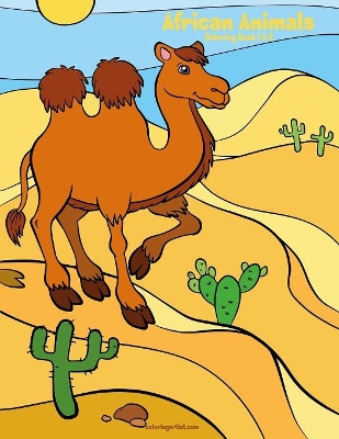 African Animals Coloring Book 1 & 2