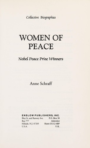 Women of Peace: Nobel Peace Prize Winners