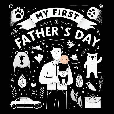 High Contrast Baby Book - Father's Day: My First Fathers Day For Newborn, Babies, Infants High Contrast Baby Book of Family days Black and White Baby Book