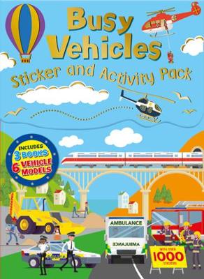 Busy Vehicles Sticker and Activity Pack