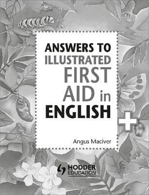 Answers to the Illustrated First Aid in English