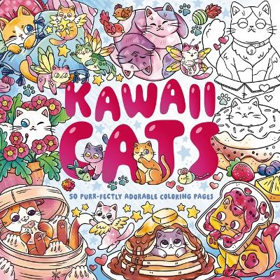 Kawaii Cats: 50 Purr-fectly Adorable Coloring Pages