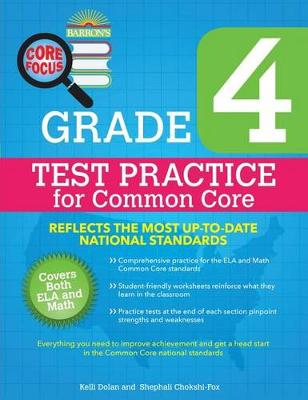 Barron's Core Focus Workbook: Grade 4 Test Practice