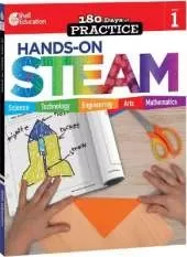 180 Days™: Hands-On STEAM for Grade 1: Practice, Assess, Diagnose