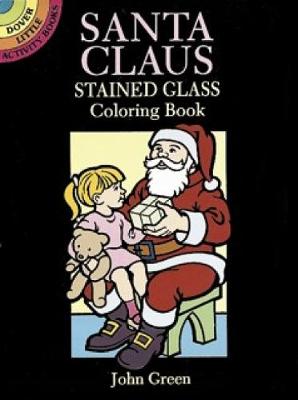 Santa Claus Stained Glass Colouring Book