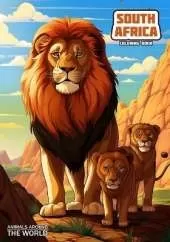 Animals around the world - South Africa: Coloring Book