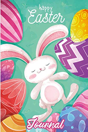 Happy Easter Journal: Easter Theme Notebook for Childrens - Easter Lazy Bunny!