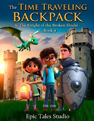 The Time-Traveling Backpack & The Knight of the Broken Shield - Book 4: A Medieval Adventure of Courage and Time Travel