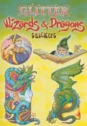 Glitter Wizards & Dragons Stickers