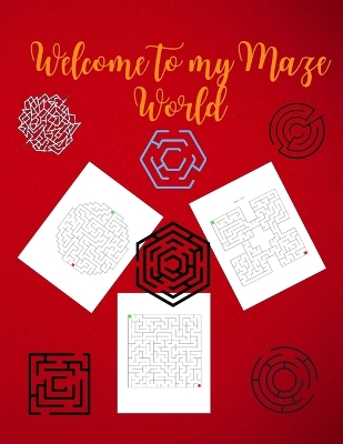 Welcome to My Maze World: Maze Activity Book Funny Circle, Quad and Square Mazes Awesome Mazes for Kids Activity Book for Kids and Adults