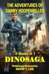 DinoSaga (The Adventures of Danny Hoopenbiller): A collection of 3 chapter books previously published by David T. Lee at age 9, 10 and 12 (55,000 words).