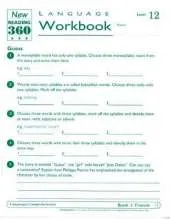 New Reading 360 Language Workbook 12