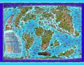 Prehistoric World Children's Illustrated Wall Map