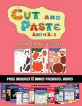 Scissor Skills Kindergarten (Cut and Paste Animals): 20 full-color kindergarten cut and paste activity sheets designed to develop scissor skills in preschool children. The price of this book includes 12 printable PDF kindergarten workbooks
