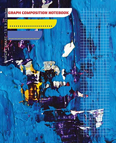Graph Composition Notebook 7.5X9.25 inches: Grid Paper College Ruled, Quad Ruled 5 squares per inch, Math and Science Composition Notebook for Students, Abstract Journal, School Supplies for Students, Teens, Teachers