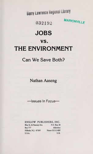 Jobs vs. the Environment: Can We Save Both?
