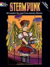 Steampunk: Stained Glass Coloring Book