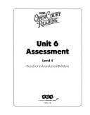 Open Court Reading, Unit 6 Assessment Annotated Teacher Edition, Level 4