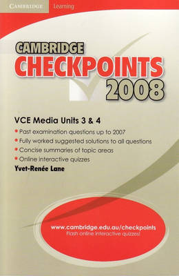 Cambridge Checkpoints VCE Media Units 3 and 4 2008