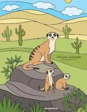 African Animals Coloring Book 4, 5 & 6