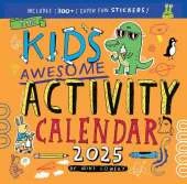 Kid's Awesome Activity Wall Calendar 2025: Includes 3+ Super Fun Stickers!