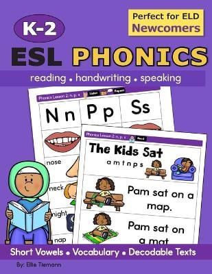 K-2 ESL Phonics: reading, handwriting, speaking practice