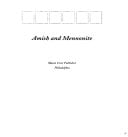 Amish and Mennonite