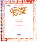 OPEN COURT READING - CALIFORNIA TEACHER EDITION UNIT 1 LEVEL 1