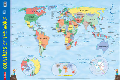 Countries of the World: Wall Map