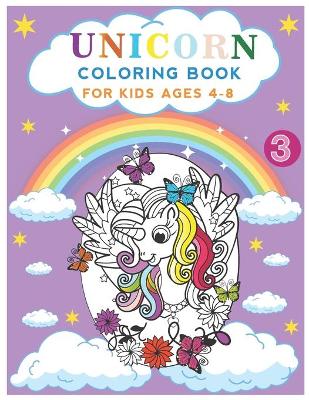 unicorn coloring book for kids ages 4-8: beautiful unicorn