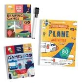 Lonely Planet Kids Activities on the Go Books & Box Set Bundle: Plane Themed Games & Challenges | Brain Teasers & Puzzles | Awesome Drawing Tasks & Pencil to Paper Fun