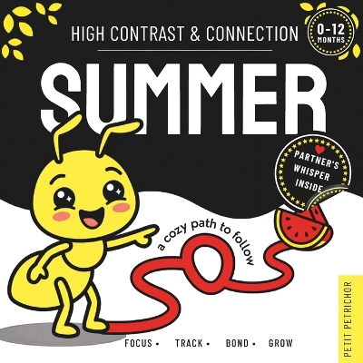 High Contrast & Connection Summer: Visual Stimulation Book for Infants Focus Tracking, Tummy Time & Parent-Baby Connection