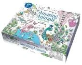 Colour Your Own Amazing Animals Book + Puzzle