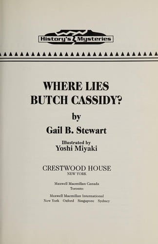 Where Lies Butch Cassidy?