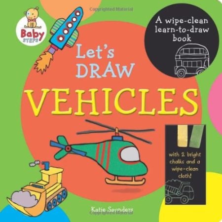 Baby Steps Lets Draw Vehicles Wipe Clean
