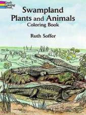 Swampland Plants and Animals Coloring book