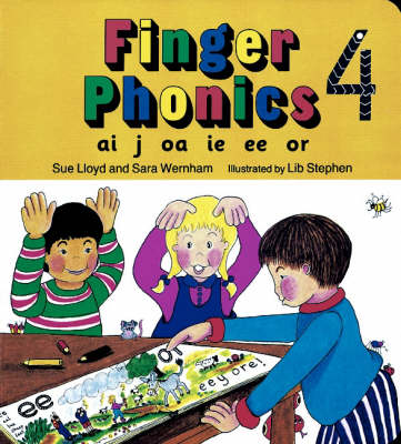 Finger Phonics book 4: in Precursive Letters (British English edition)