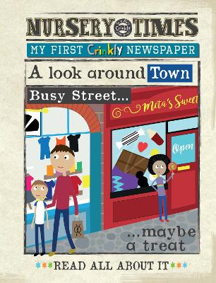 BUSY TOWN: my first crinkly newspaper