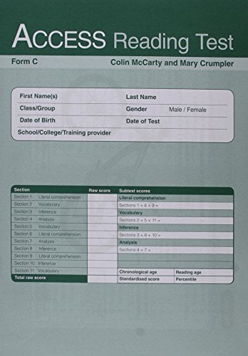 Access Reading Test (Art): Form C Pk10