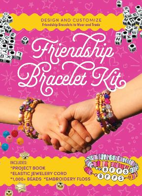 Friendship Bracelet Kit: Design and Customize Friendship Bracelets to Wear and Trade – Includes: Project Book, Elastic Jewelry Cord, 550 Beads, Embroidery Floss