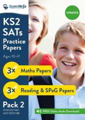 2020 KS2 SATs Practice Papers - Pack 2 (English Reading, SPaG & Maths) Inc. Answers & Audio