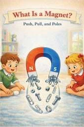 What Is a Magnet? - Push, Pull, and Poles: A Kid-Friendly Science Book About Magnetism, Invisible Forces, Attraction, Repulsion, and How Magnets Work in Everyday Life, 6*9, Ages 5-8