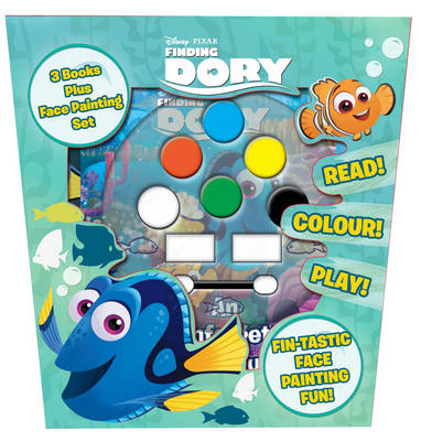 Disney Pixar Finding Dory: 3 Books Plus Face Painting Set