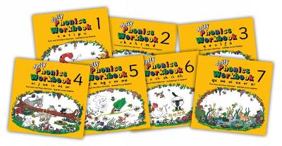 Jolly Phonics Workbooks 1-7: in Precursive Letters (American English edition)