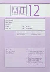 MaLT Test 12 Pk10 (Mathematics Assessment for Learning and Teaching)