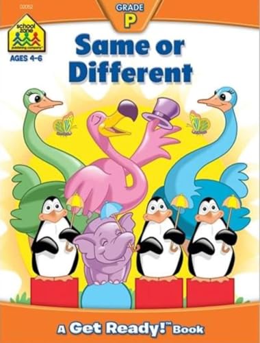 School Zone Pre Same or Different Wkbk