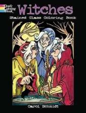 Witches Stained Glass Coloring Book