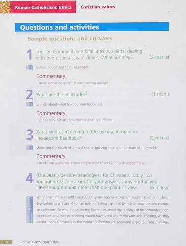 AQA (A) GCSE Religious Studies: Roman Catholicism - Ethics