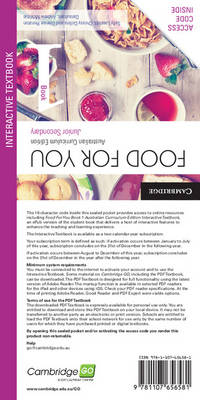 Food for You Australian Curriculum Edition Book 1 Interactive Textbook