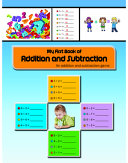 My First Book of Addition And Subtraction: Learning Book